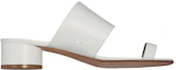 Order (W) Maison Margiela Tabi ''Weiße Leder Tabi-Schuhe mit Absatz und geteilter Zehe'' S58WP0234PR869T1003
