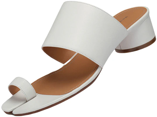 (W) Maison Margiela Tabi ''Weiße Leder Tabi-Schuhe mit Absatz und geteilter Zehe'' S58WP0234PR869T1003 Lookbook (W) Maison Margiela Tabi ''Weiße Leder Tabi-Schuhe mit Absatz und geteilter Zehe'' S58WP0234PR869T1003