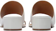 Shop (W) Maison Margiela Tabi ''Weiße Leder Tabi-Schuhe mit Absatz und geteilter Zehe'' S58WP0234PR869T1003