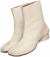 Shop (W) Maison Margiela Tabi 'Boot Ankle Bulu Domba Putih' S58WU0273P3753T1003