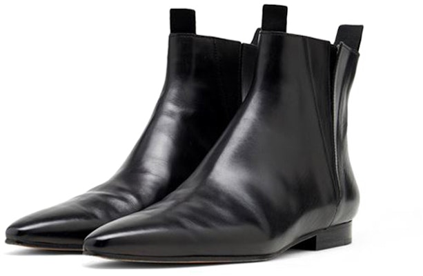 Maison Margiela 皮革尖頭短靴 女款 黑色 Lookbook Maison Margiela 皮革尖頭短靴 女款 黑色
