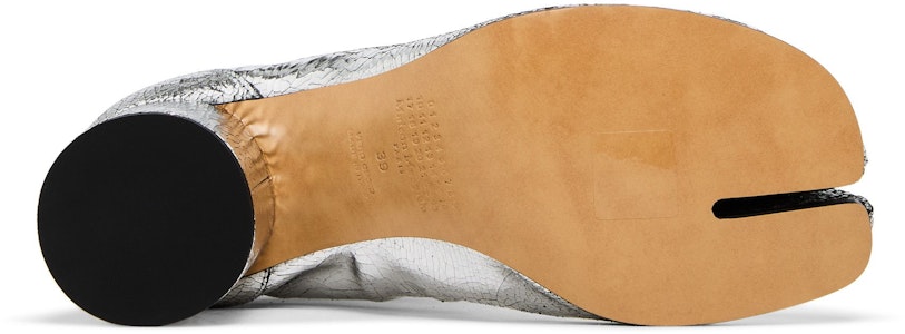 (W) Maison Margiela Tabi 裸靴 '裂纹金属银' S58WU0260-P5016-T9002 Shop (W) Maison Margiela Tabi 裸靴 '裂纹金属银' S58WU0260-P5016-T9002