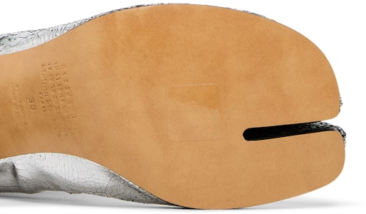(W) Maison Margiela Tabi 裸靴 '裂纹金属银' S58WU0260-P5016-T9002 Purchase (W) Maison Margiela Tabi 裸靴 '裂纹金属银' S58WU0260-P5016-T9002