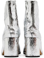 (W) メゾン マルジェラ タビブーツ シルバー (クラック加工) S58WU0260-P5016-T9002 Details for (W) メゾン マルジェラ タビブーツ シルバー (クラック加工) S58WU0260-P5016-T9002