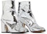 (W) Boot Tumit Buku Lali Maison Margiela Tabi 'Perak Retak Berkilau' S58WU0260-P5016-T9002
