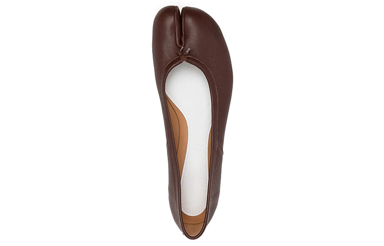 Shop (Women) Maison Margiela Tabi Ballerina 'Brown' S58WZ0042-P3753-T2148