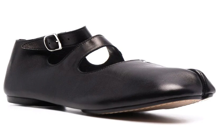 Order (W) Maison Margiela Tabi Ballerina Double-Strap Flats 'Hitam' S58WZ0109-PR869-T8013