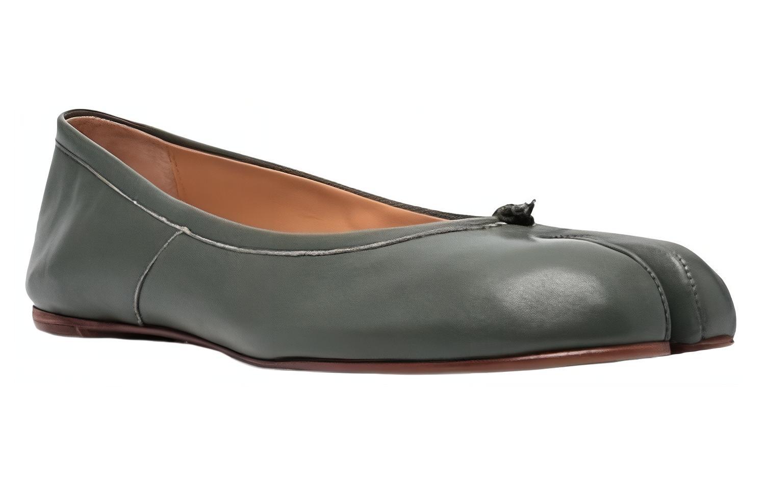 Order (W) 메종 마르지엘라 타비 발레리나 슈즈 ''밀리터리 그린'' S58WZ0042P3753T7166