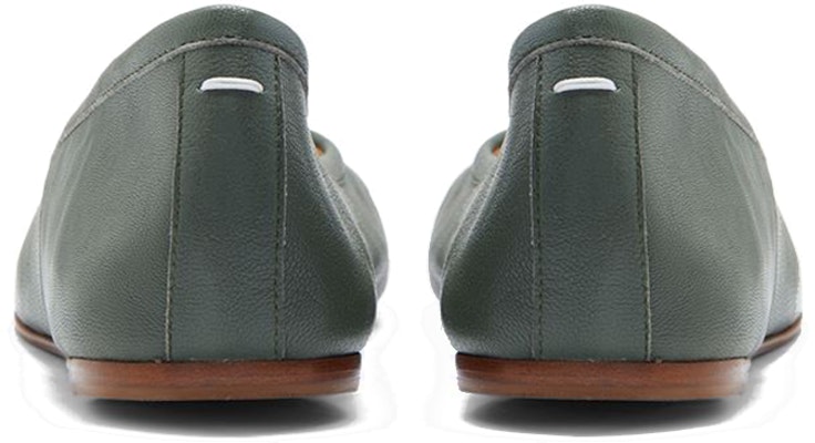 (W) 메종 마르지엘라 타비 발레리나 슈즈 ''밀리터리 그린'' S58WZ0042P3753T7166 Purchase (W) 메종 마르지엘라 타비 발레리나 슈즈 ''밀리터리 그린'' S58WZ0042P3753T7166