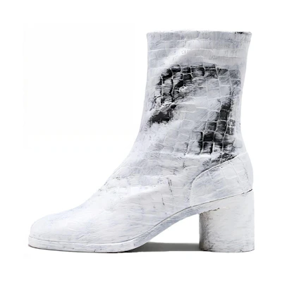 (W) Maison Margiela Tabi Bianchetto Boots 'Simplified Casual Chunky Heel White'
