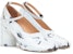 (W) Maison Margiela Tabi Bianchetto Tumit Tinggi 'Kulit Domba Putih' S34WL0021P4162H1532