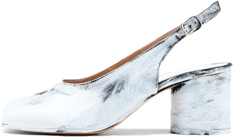 (Women) Maison Margiela Tabi Bianchetto White 'Simplified Split Toe Patent High Heels' S58WL0210P4162H1532 (Women) Maison Margiela Tabi Bianchetto White 'Simplified Split Toe Patent High Heels' S58WL0210P4162H1532