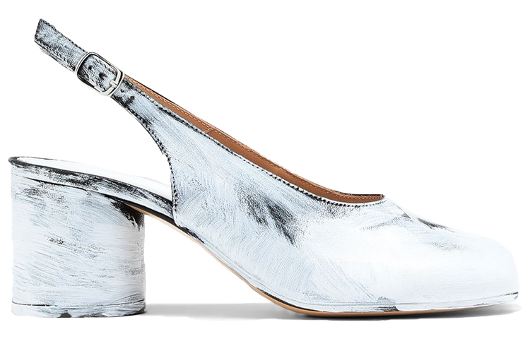 Order (W) 메종 마르지엘라 타비 비안체토 화이트 하이힐 S58WL0210P4162H1532