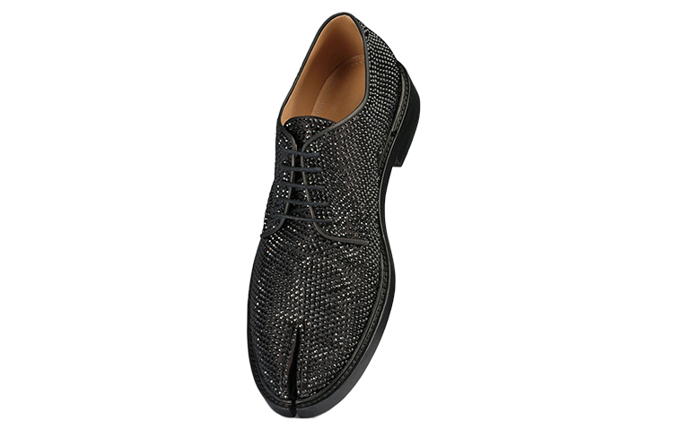 (W) Maison Margiela Tabi Black 'Crystal Lace-Up' 圖 2