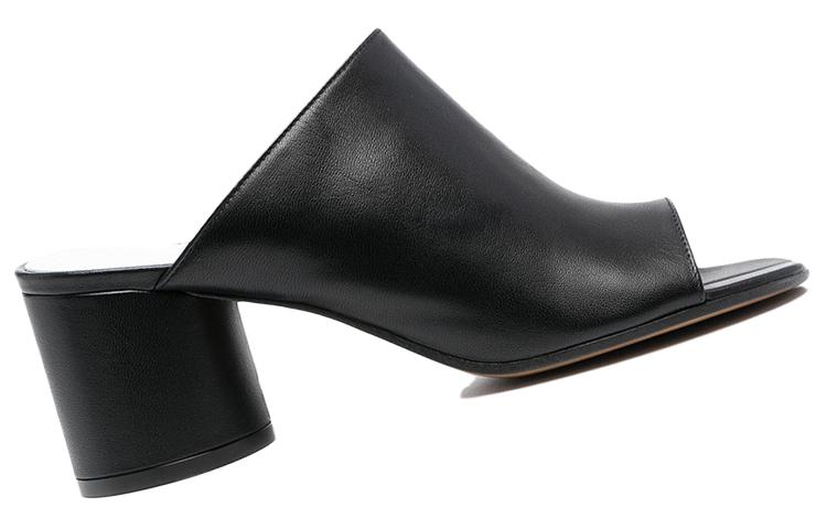 Order (W) Sandalias Maison Margiela Tabi Negras de Tacón Medio Casual Fashion S58WP0246PR869T8013