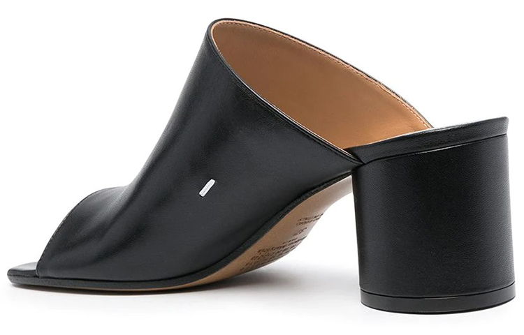 Shop (W) Sandalias Maison Margiela Tabi Negras de Tacón Medio Casual Fashion S58WP0246PR869T8013