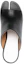 Purchase (W) Sandalias Maison Margiela Tabi Negras de Tacón Medio Casual Fashion S58WP0246PR869T8013