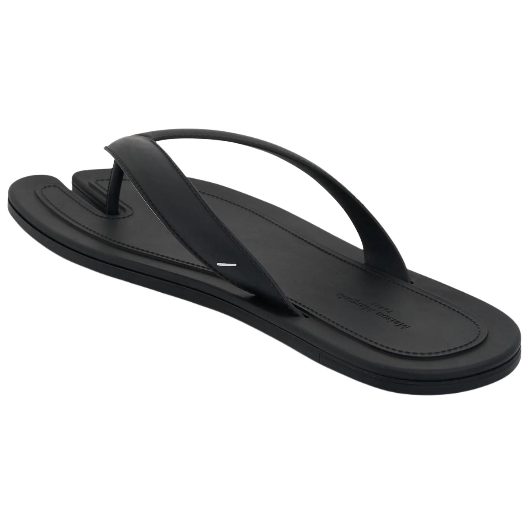 Shop (W) メゾン マルジェラ タビ ブラック 分趾サンダル S58WX0096P4785T8008