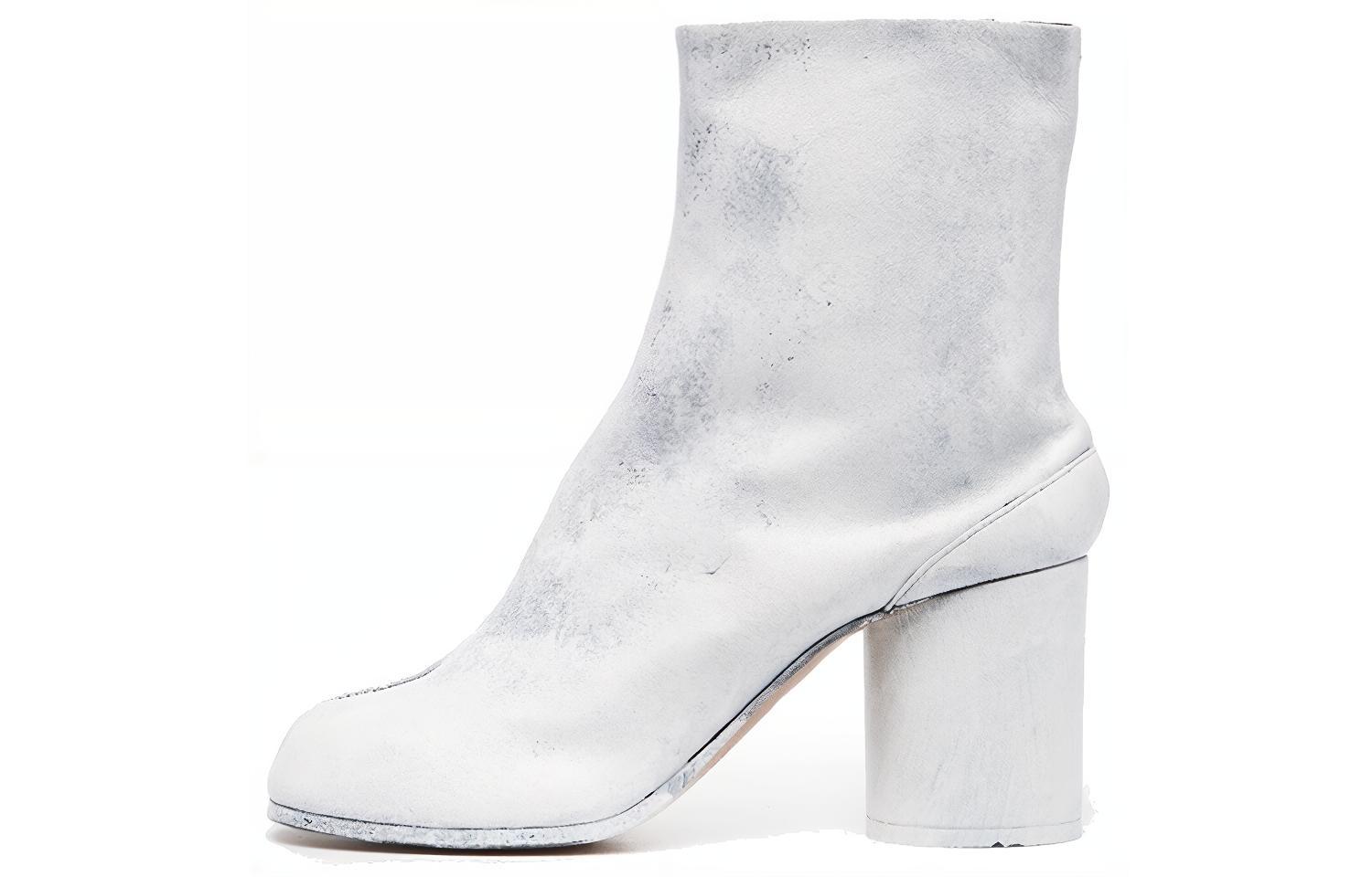 (Women) Maison Margiela Tabi Block Heel Ankle Boot 'Painted - Bianchetto' S58WU0260P4162H1532