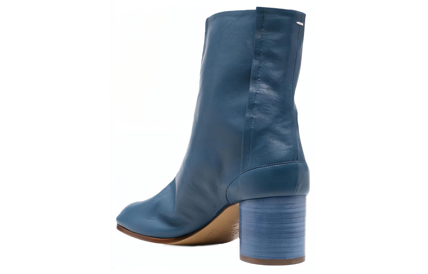 Shop (Women) Maison Margiela Tabi Boot 'Blue Signature Toe Cap' S58WU0246P3753T6033