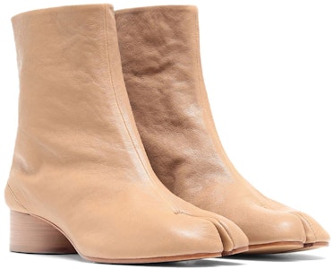 Maison Margiela Tabi 復古百搭 時尚百搭休閒短靴 女款 淺褐色 Shop Maison Margiela Tabi 復古百搭 時尚百搭休閒短靴 女款 淺褐色