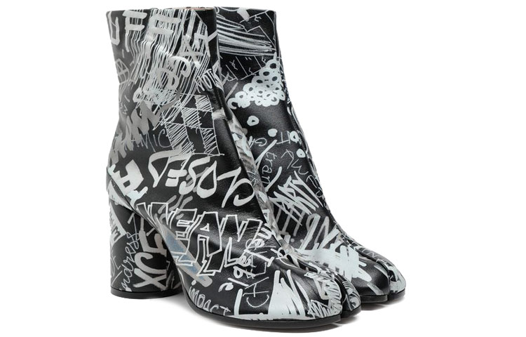 (W) Maison Margiela Tabi Boots 'Cracked Black' 圖 2