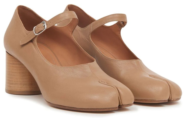 Order (W) Maison Margiela Tabi Marrón 'Tacón Alto con Correa Frontal Ajustable' S58WL0217P3753T2172