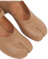 Shop Maison Margiela梅森瑪吉拉 Tabi 羊皮 可調式前帶 高跟鞋 女款 核桃色