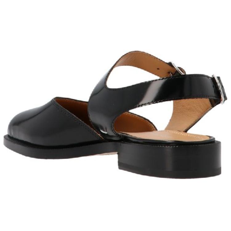 Purchase (W) Sandal Kulit Maison Margiela Tabi dengan Gesper 'Hitam' S58WP0249-PS679-T8013