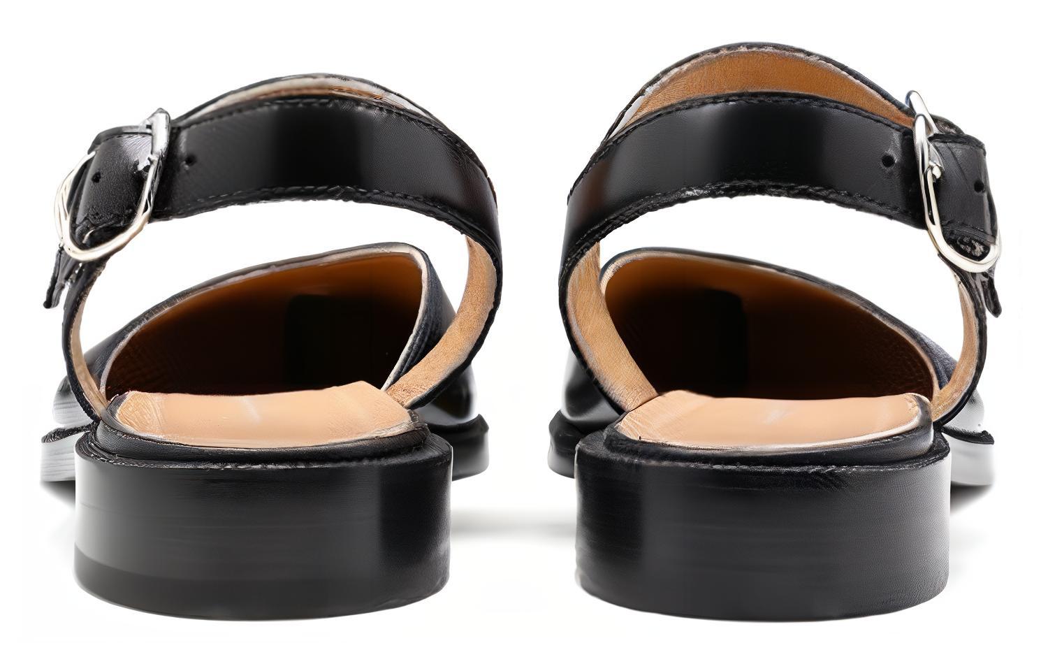 Details for (W) Sandal Kulit Maison Margiela Tabi dengan Gesper 'Hitam' S58WP0249-PS679-T8013