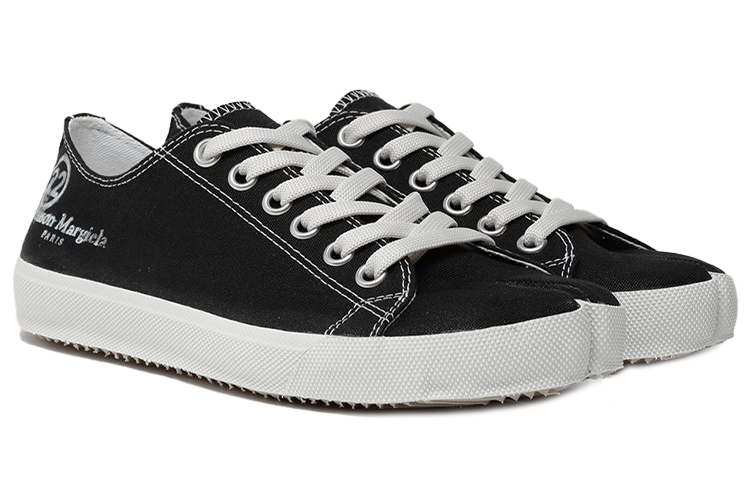 Order Maison Margiela Tabi 帆布 女式 樂福鞋 黑色