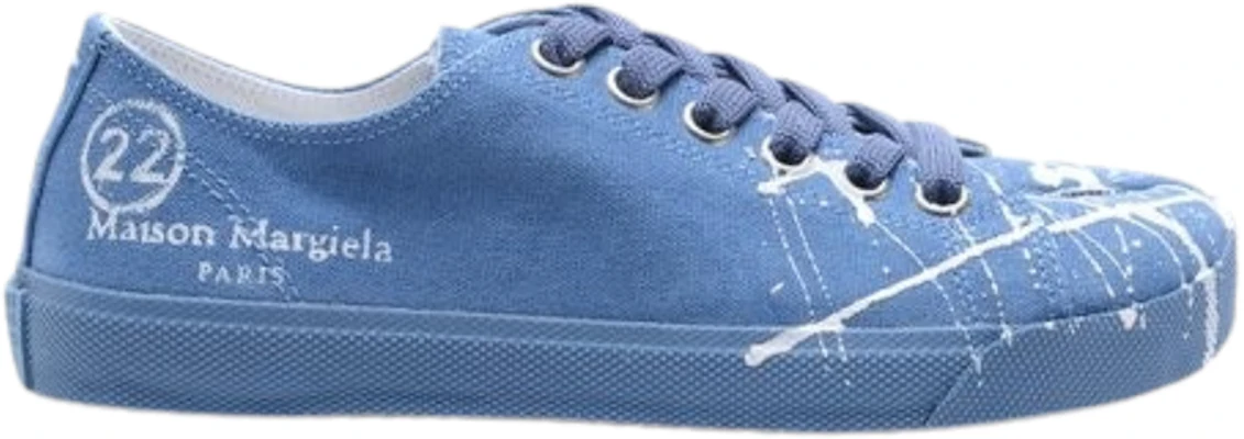 (Women) Maison Margiela Tabi Canvas 'Blue Paint' S58WS0110P2974T6287 Buy (Women) Maison Margiela Tabi Canvas 'Blue Paint' S58WS0110P2974T6287