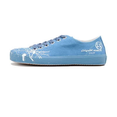 (W) Maison Margiela Tabi Canvas 'Blue Paint'