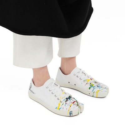 (W) Maison Margiela Tabi Kanvas 'Cat Tumpah' S58WS0112P2347H2141 Shop (W) Maison Margiela Tabi Kanvas 'Cat Tumpah' S58WS0112P2347H2141