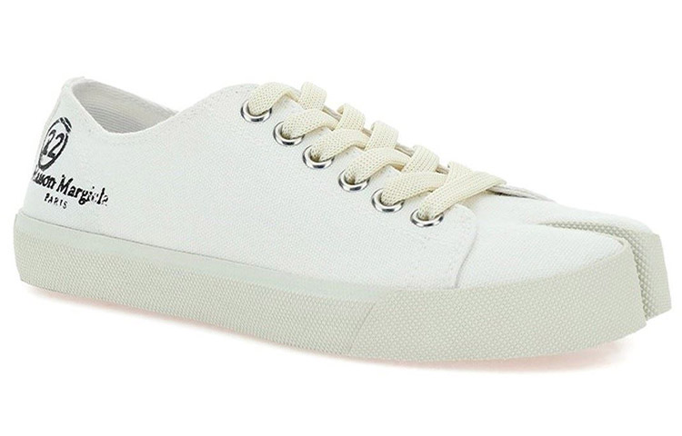 Lookbook (W) Maison Margiela Tabi 帆布复古低帮白色休闲鞋 S58WS0110P4044T1003