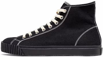 (Women) Maison Margiela Tabi Canvas High 'Black' S37WS0577-P4291-T8013 (Women) Maison Margiela Tabi Canvas High 'Black' S37WS0577-P4291-T8013