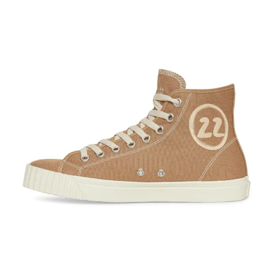 (W) Maison Margiela Tabi Canvas High 'Coffee'