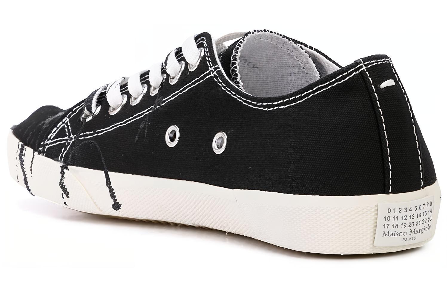 Shop (W) Maison Margiela Tabi Kanvas Low-Top 'Hitam' S58WS0112P2347T8013