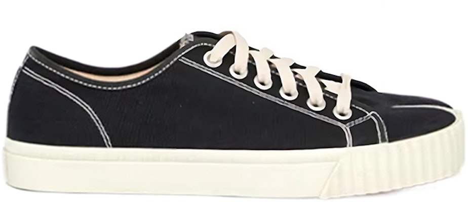 Maison Margiela 梅森馬吉拉 Tabi 帆布 時尚綁帶 休閒 耐磨 低幫 板鞋 女款 黑色 Order Maison Margiela 梅森馬吉拉 Tabi 帆布 時尚綁帶 休閒 耐磨 低幫 板鞋 女款 黑色