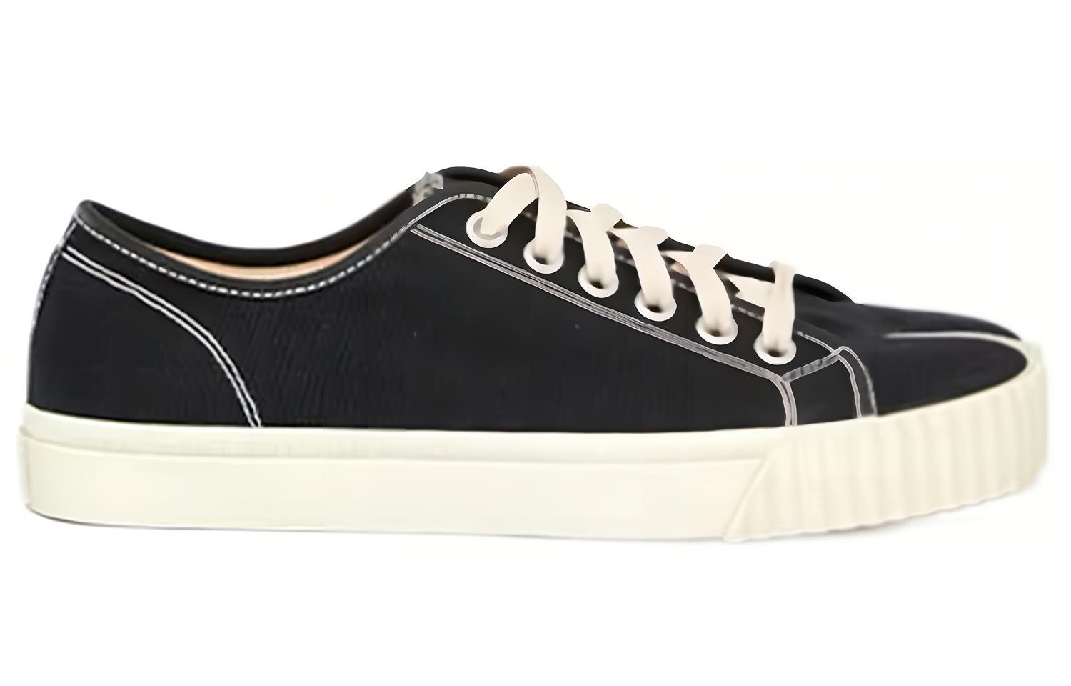 Order (Women) Maison Margiela Tabi Canvas Low 'Black Fashion Strap' S58WS0193P4291H0958