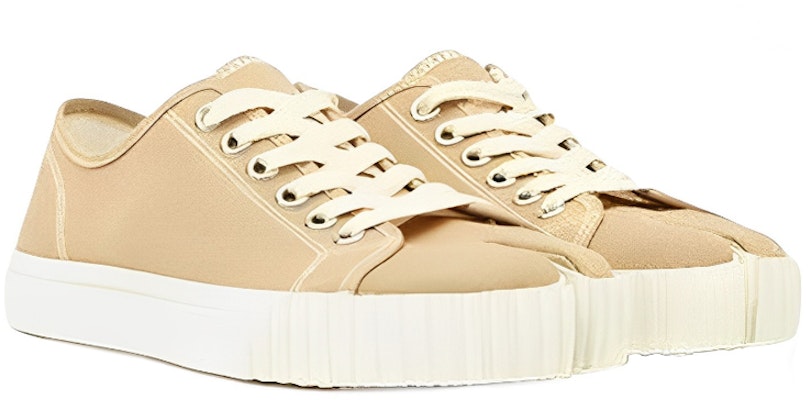 (W) Maison Margiela Tabi Canvas Rendah 'Champagne' S58WS0193P4291T2086 Order (W) Maison Margiela Tabi Canvas Rendah 'Champagne' S58WS0193P4291T2086
