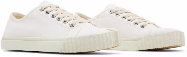 Cheap (W) Maison Margiela Tabi Canvas Bassa ''Bianco'' S38WS0185P4291T1003