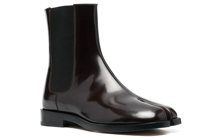 (W) Maison Margiela Tabi Chelsea Boot 'Glossy Dark Brown Calfskin' 圖 2