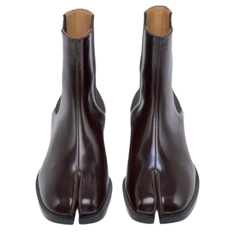 (W) Maison Margiela Tabi Chelsea Boot 'Glossy Dark Brown Calfskin' 圖 5