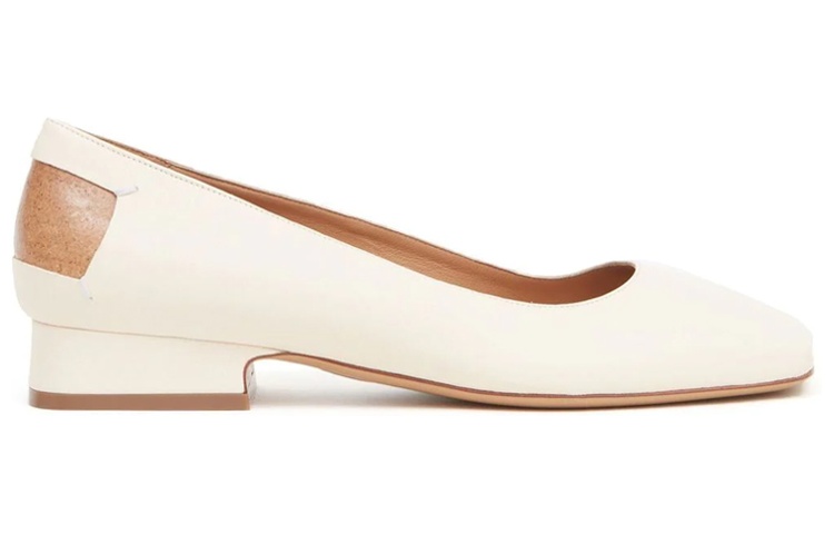 Order Maison Margiela梅森馬吉拉 皮革 套腳方頭 平底鞋 女款 白色