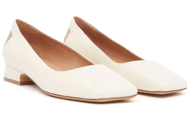 Lookbook Maison Margiela梅森馬吉拉 皮革 套腳方頭 平底鞋 女款 白色