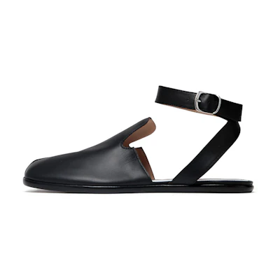 (W) Maison Margiela Tabi Flat Sandals 'Black'
