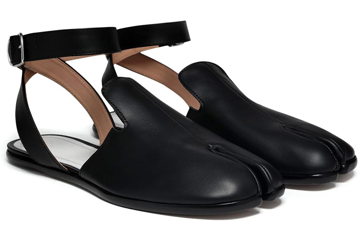 (W) Maison Margiela Tabi Flat Sandals 'Black' 圖 2