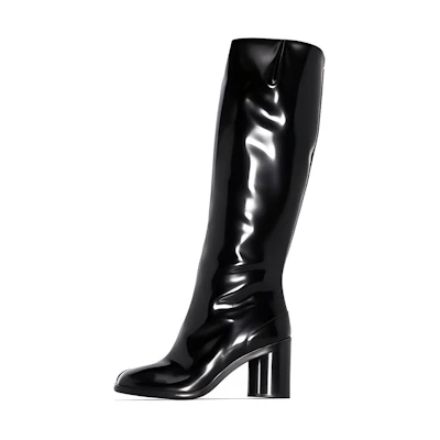 (W) Maison Margiela Tabi High-Top 'Black 9cm Heel'