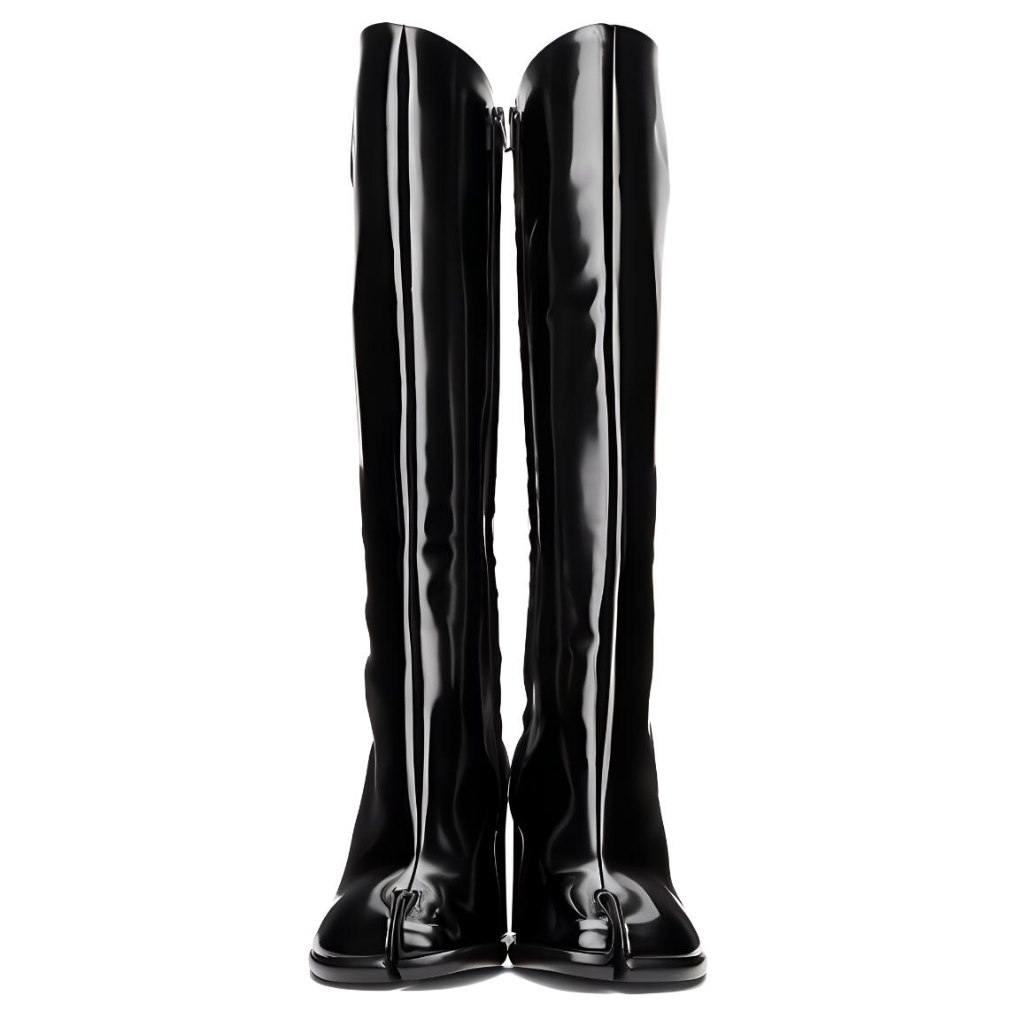 Lookbook (W) Maison Margiela Sepatu Tabi Tinggi 'Hitam Hak 9cm' S34WW0057PS679T8013